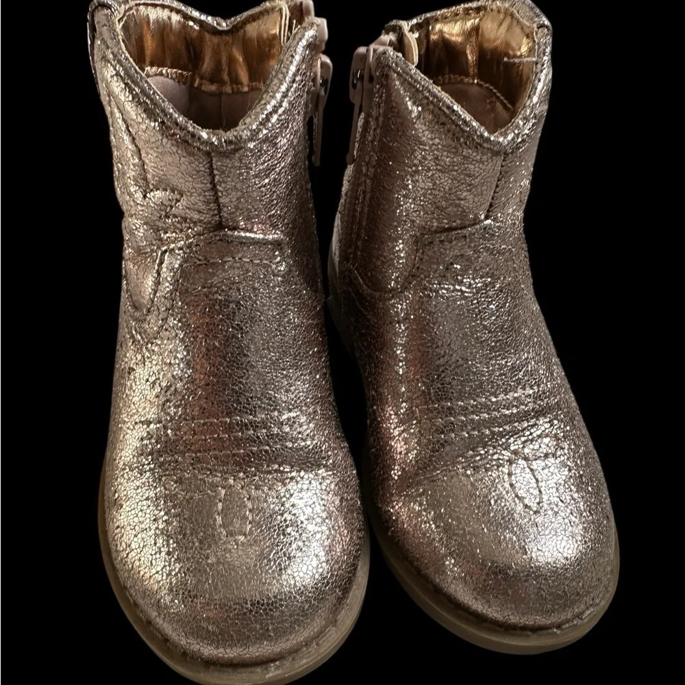 Jumping Beans Shiny Gold Kids Boots